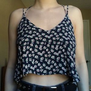 Urban Outfitters Blue Daisies Tank